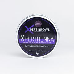 XPERTHENNA 5g Cápsulas tono castaño medio/oscuro (efecto Bio-tattoo) - XpertBrows